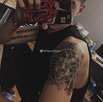 Deer tattoo (mirrored)